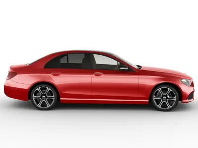 Mercedes E-class avantgarde sedan 2017 3D model
