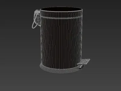 Trashcans Pedal 3lt Amortisorlu 3D model