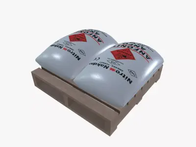 Primary explosive powder bag 3D model
