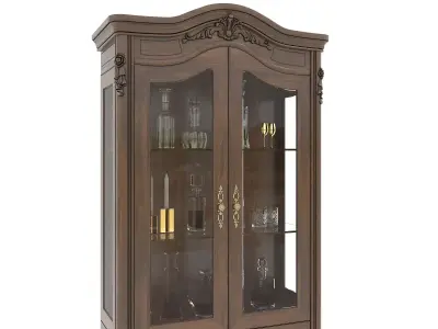 Classic European style Display Cabinet Collection 2 3D model