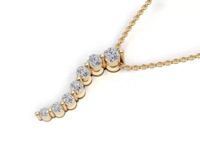 AV 734 Diamond Womens Journey of Life Pendant 3D print model