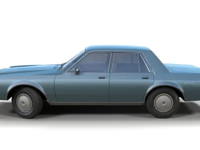 Dodge Diplomat 1980 Low-poly 3D model