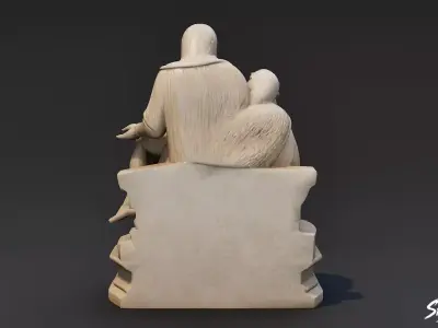 Pieta Low-poly 3D model