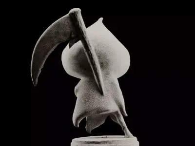 Death of Halloween Statuette Low-poly 3D model