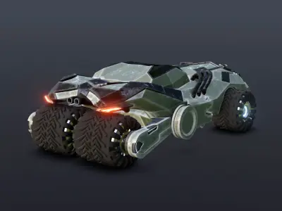 Game Car Low poly Low-poly 3D model