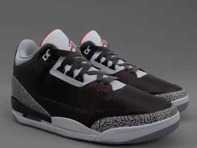 Air Jordan 3 Retro PBR 3D model