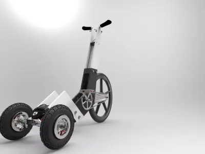 BDP STANDING BIKE   Inspirated Halfbike 3D model