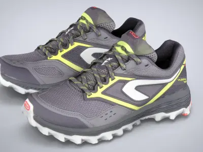 HIKING SHOES Low-poly 3D model