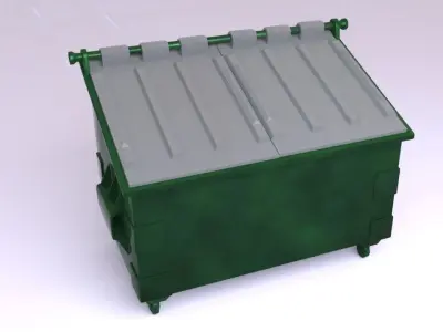 Dumpsters trash can Free 3D model