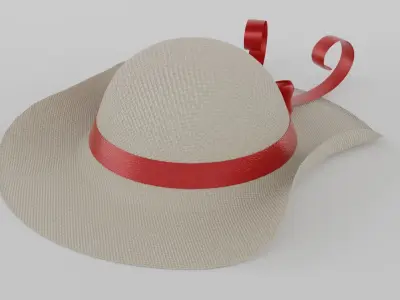  woman hat  3D model