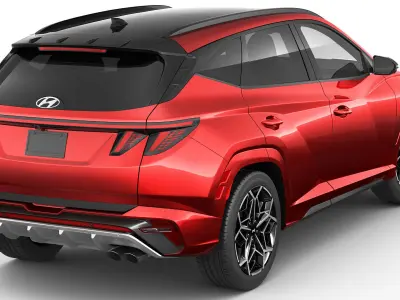 Hyundai Tucson 2021 N-line EU and US 3D model