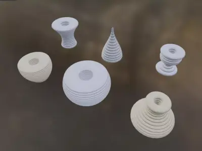 Vase Set 1 3D model