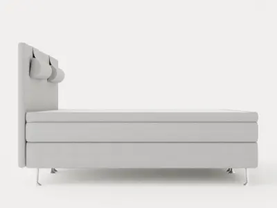 Meja Continental Bed 180x200cm Light Gray Low-poly 3D model