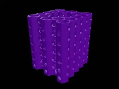 3D Print Ready Honeycomb Pen Pencil Holder Free 3D print model