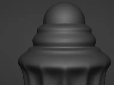 Planter finial 3D print model