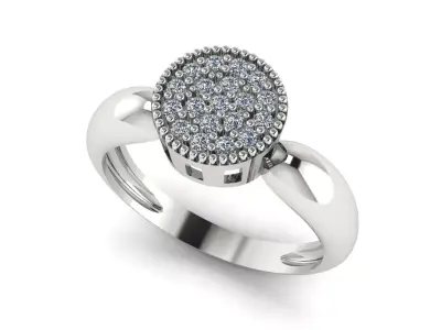 Solitaire Ring 04 3D print model