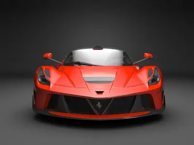 Ferrari Laferrari Low-poly 3D model