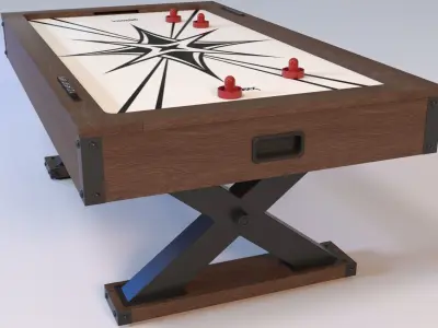 Air Hockey Table 3D model get