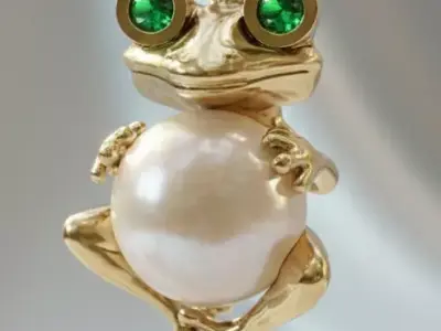 pendant frog 3D print model