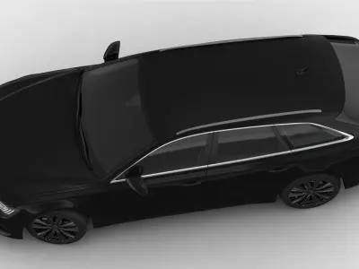 Audi A6 Avant 2019 Detailed Interior 3D model