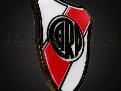 River Plate Escudo logo - Cinematic - 3D print 3D model
