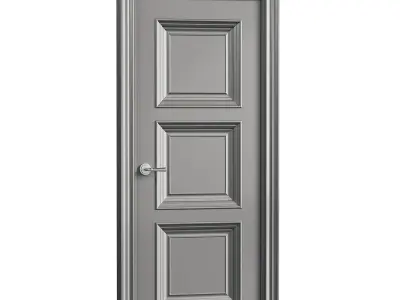 Modern interior door 18 3D model