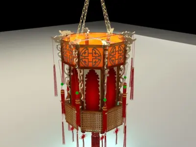 Chinese palace lantern 3D model