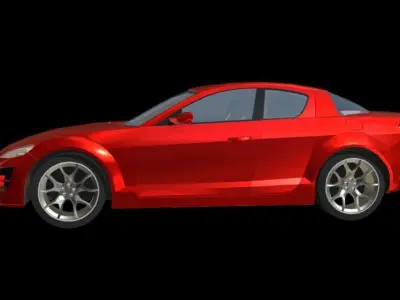 Mazda RX8 Low-poly 3D model