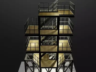 Industrial building 006 3D model