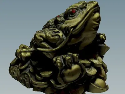 Money toad 3D model