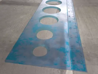 PlasticRuler circles Low-poly 3D model