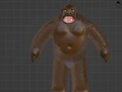 free King Kong model Free 3D model