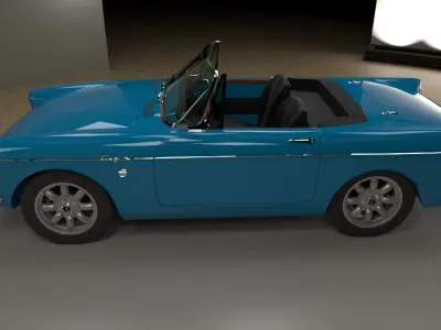 Sunbeam Tiger 1966 Low Poly 3D model