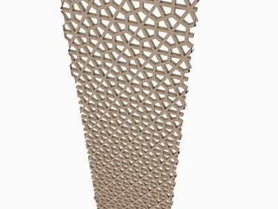 Hexagonal Separator and Panel Low-poly 3D model