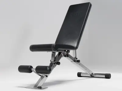 Gym Weight Bench Low-poly 3D model