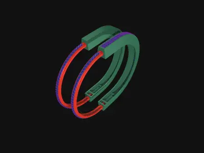 Bracelet Tiffany Lock Two Versions  3D print model