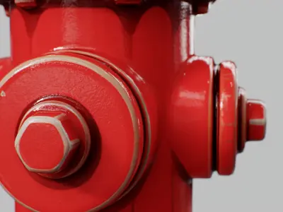 Ceramic Fire Hydrant 3D model