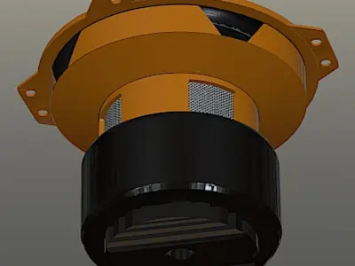 Orion 15 Inch Subwoofer - High Poly Free 3D model