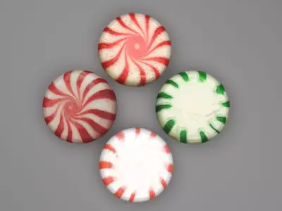 Peppermint Candies Set 3D model