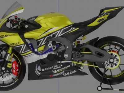 YZF R1-M 2020 Model with 60th Anniversary Livery 3D model