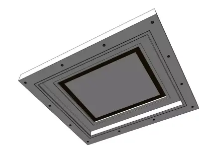 Modern Ceiling Panel Design  3D Model 3D model