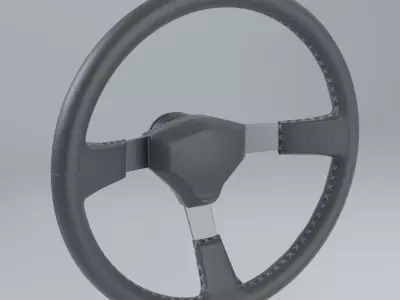 Toyota Ae86 Steering Wheel Low poly Low-poly 3D model