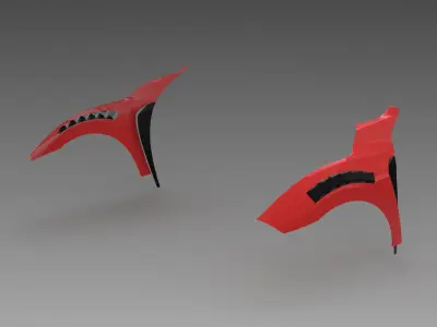 CIVIC TYPE R FK8 Front Fenders Exterior Model - 3D Laser-Scanned 3D model