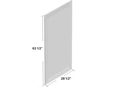 Rectangle Manufactured Wood Wall Mirror Free 3D model