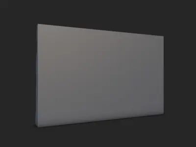 Eroded Granite Stone Wall Prop 3D model