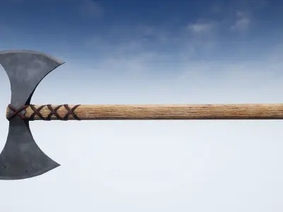 Weapons Series - Axes - Mini Pack Low-poly 3D model