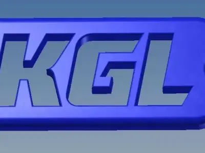 Key-chain KGL Racing Free 3D print model