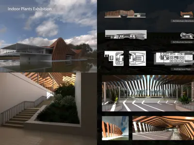 Revit Plants Exhibition  3D model