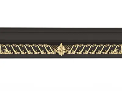 Cornice Decoration Molding 05 Low-poly 3D model