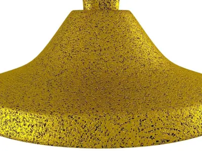 Menorah gold 3D model